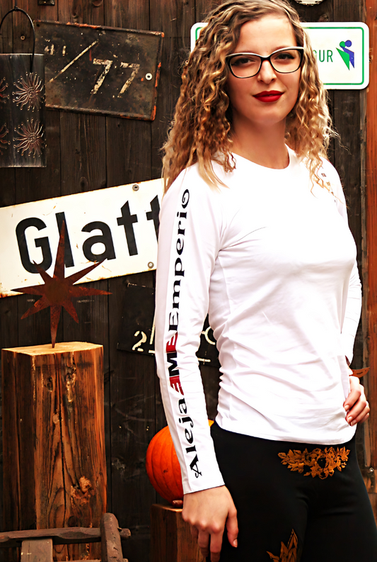 T-Shirt für Frauen mit langen Ärmeln logo Modas Aleja