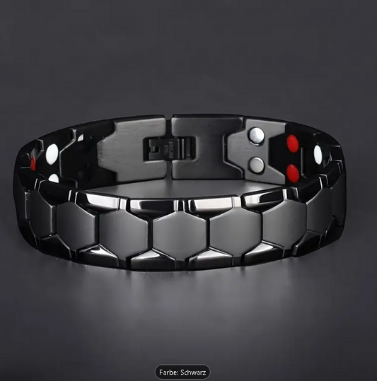 Armband, 4-Elemente Dominantes und Modisches Titanstahl-Armband.