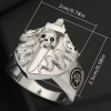El anillo de hombre serpiente de dos cabezas de Modas Aleja