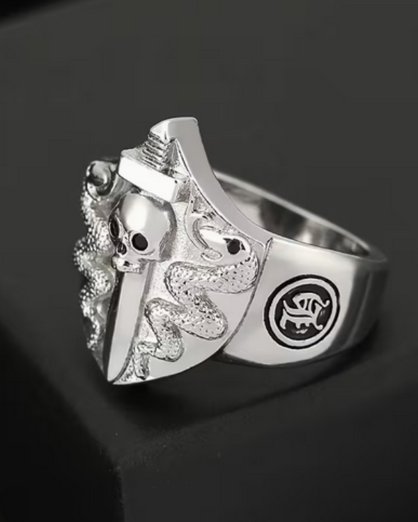 Anillo de Hombre Serpiente de Dos Cabezas – Modas Aleja