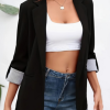 Chaqueta de Mujer Elegante con Solapa y Patchwork de Moda – Modas Aleja