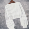 Damen-Strickpullover mit Langen Ärmeln modas aleja