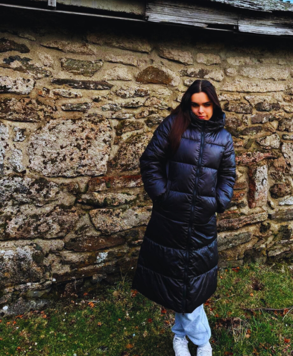 Kapuzen-Lang winter jacke für Damen modas aleja