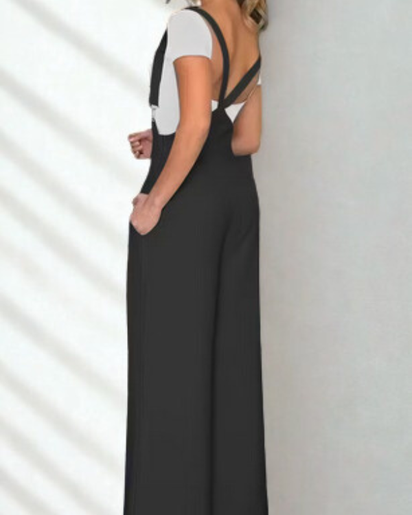 Mono Elegante de Mujer con Tirantes y Pierna Recta – Modas Aleja