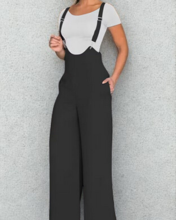 Mono Elegante de Mujer con Tirantes y Pierna Recta – Modas Aleja