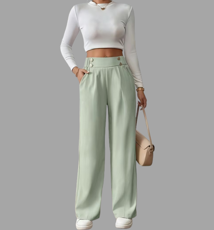 Pantalón de Mujer de Corte Recto y Elegante – Modas Aleja18
