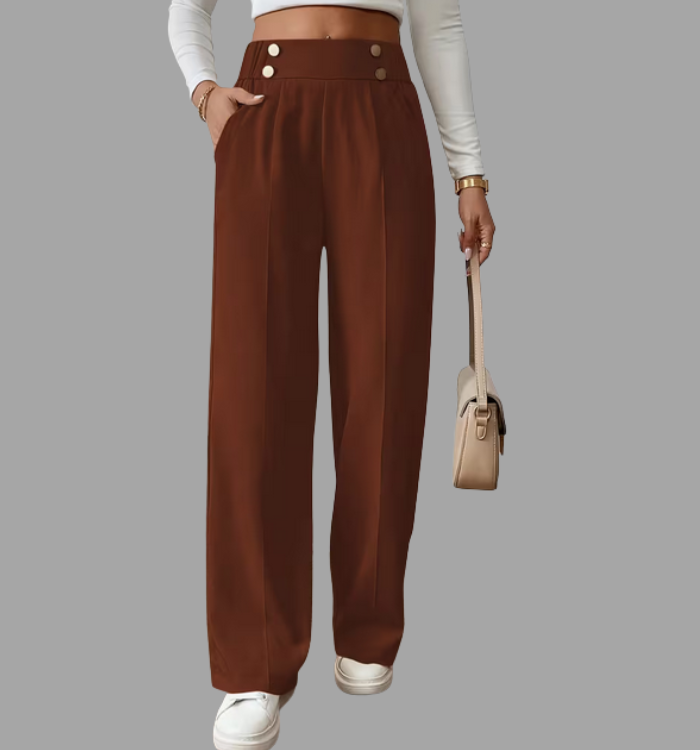 Pantalón de Mujer de Corte Recto y Elegante – Modas Aleja18