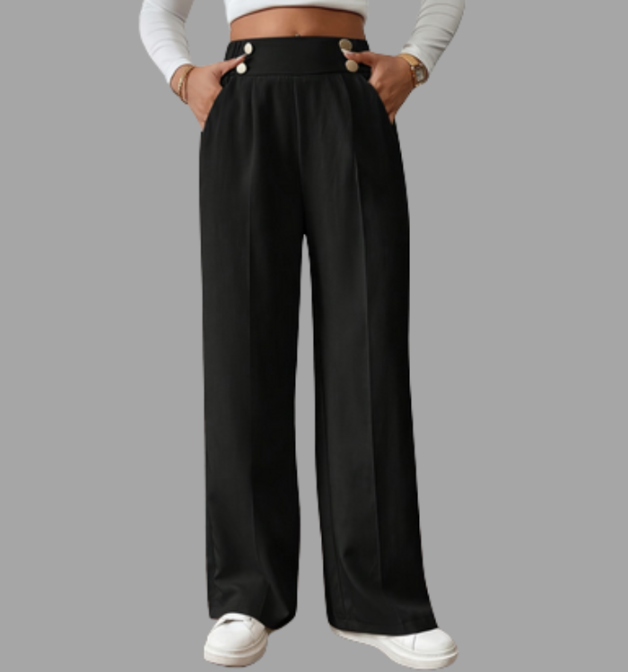 Pantalón de Mujer de Corte Recto y Elegante – Modas Aleja18