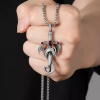 Dragon-Schwert-Pendellager mit Künstlichen Edelsteinen – Modas Aleja