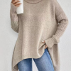 Suéter de Mujer de Otoño e Invierno con Cuello Alto – Modas Aleja1