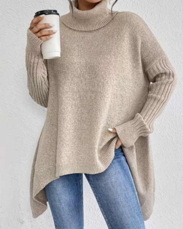 Suéter de Mujer de Otoño e Invierno con Cuello Alto – Modas Aleja1