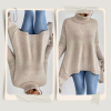 Suéter de Mujer de Otoño e Invierno con Cuello Alto – Modas Aleja1