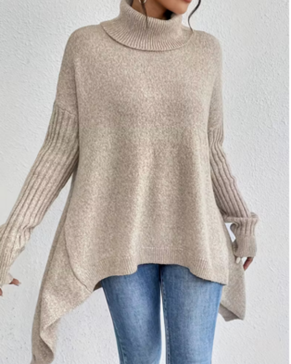 Suéter de Mujer de Otoño e Invierno con Cuello Alto – Modas Aleja1