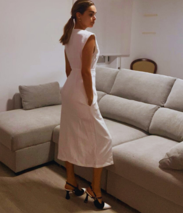 vestido blanco modas aleja vestido